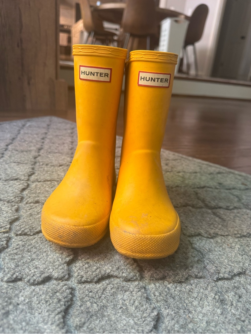 Hunter Kids' Bright Yellow Rain Boots